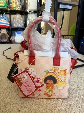 Strawberry Shortcake x Hot Topic Mini Satchel - Pink & Red Loungefly